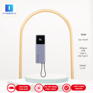 Pin sạc dự phòng 10000mAh Type C PD QC 3.0 165W Xiaomi PB1165MI kèm Cáp Type C